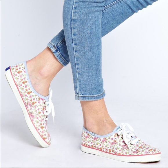 Keds Shoes - Keds 8.5 Floral Plimsolls Champion Shoes New
